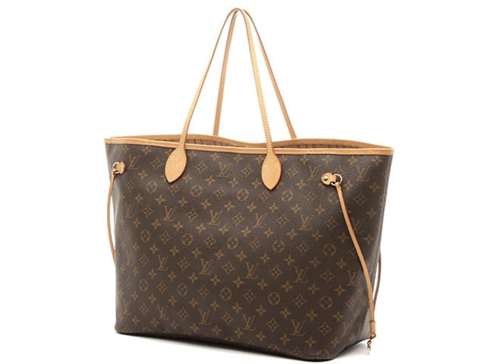 Louis Vuitton Tote Monogram Neverfull Bag Brown